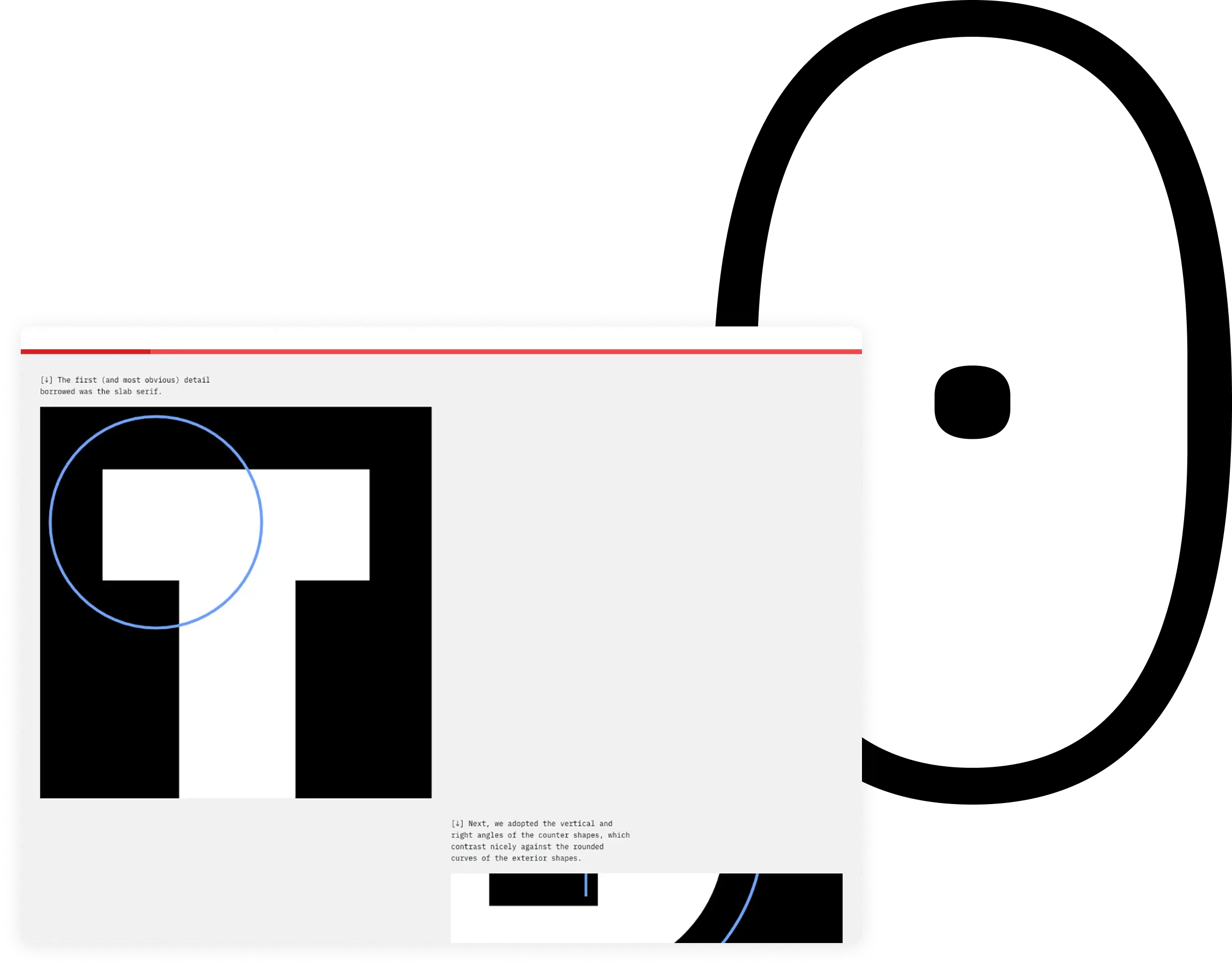 IBM Plex Website with details of the typeface