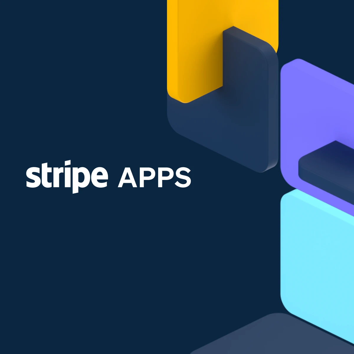 link card for the project Stripe Apps showing floating app tiles and the Stripe Apps logo